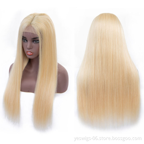 Yeswigs Wholesale 27#30#99J 613 Blond Lace Front Wig Human Hair Wigs For Black Women Brazilian Straight Cuticle Aligned Hair Wig